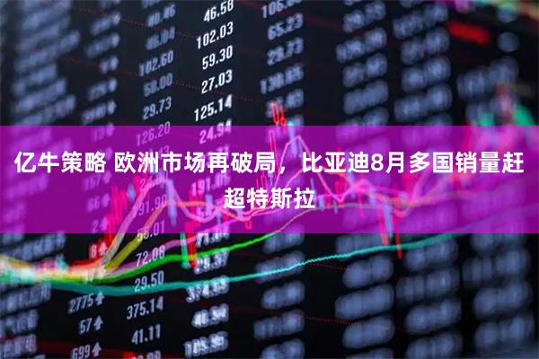 亿牛策略 欧洲市场再破局，比亚迪8月多国销量赶超特斯拉